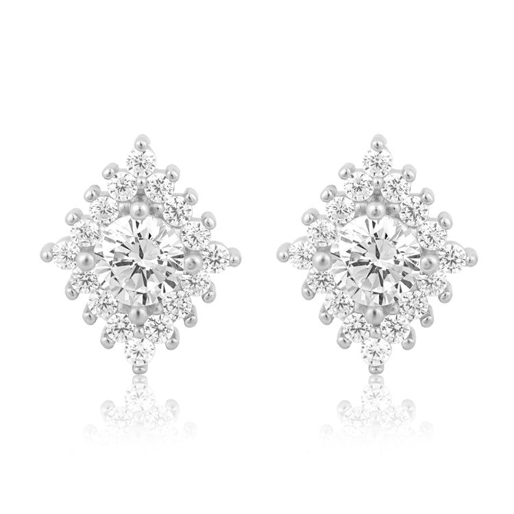 Trouble in Paradise Silver Earrings