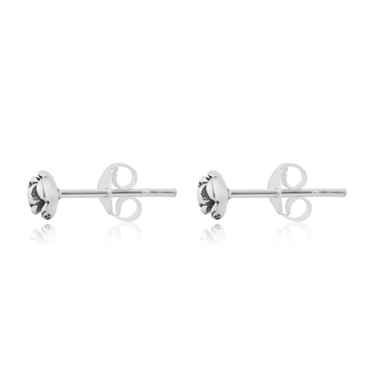 Rosette Silver Earrings