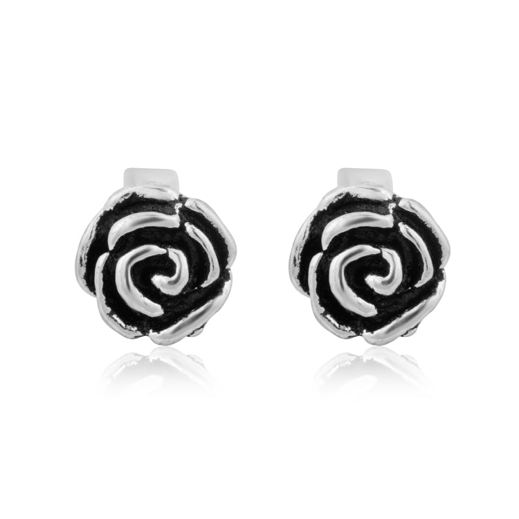 Rosette Silver Earrings