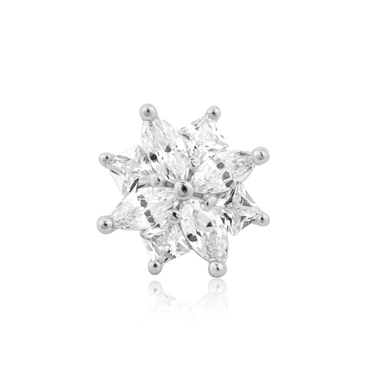 Snow Show Silver Earrings