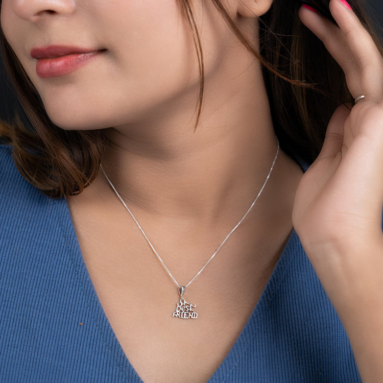 BFF Silver Necklace