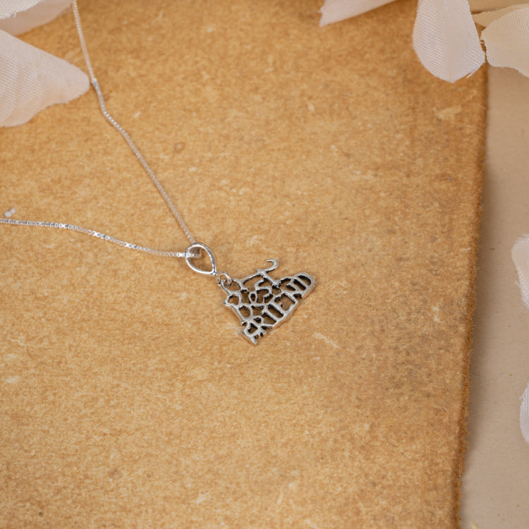 BFF Silver Necklace