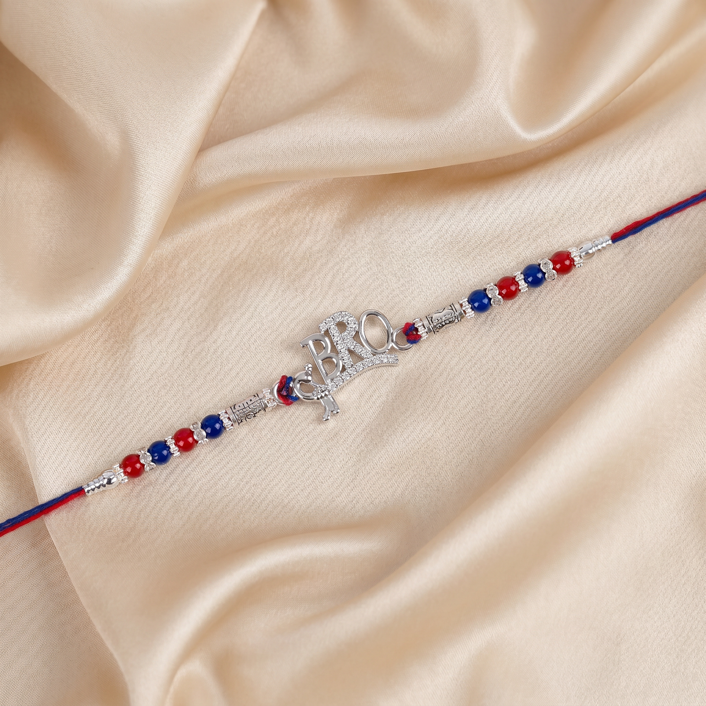 BRO Charm Sterling Silver Rakhi