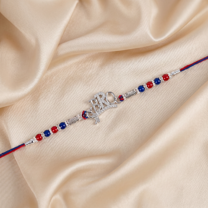 BRO Charm Sterling Silver Rakhi