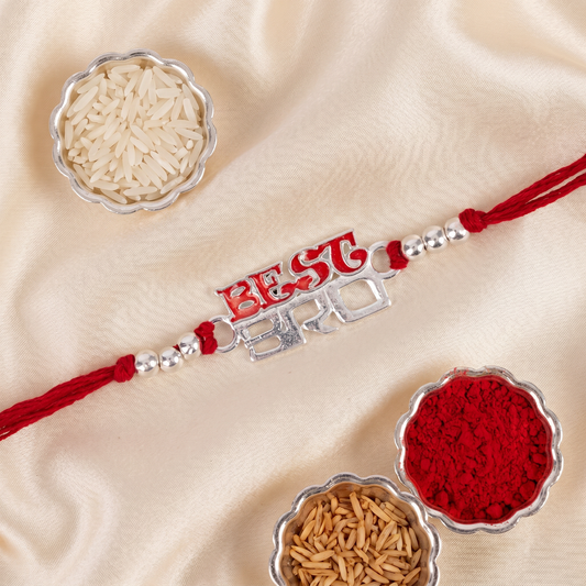 Best Bro Silver Rakhi