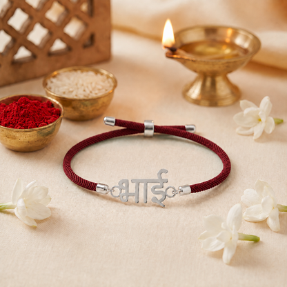 Bhai Bond 92.5 Sterling Silver Rakhi
