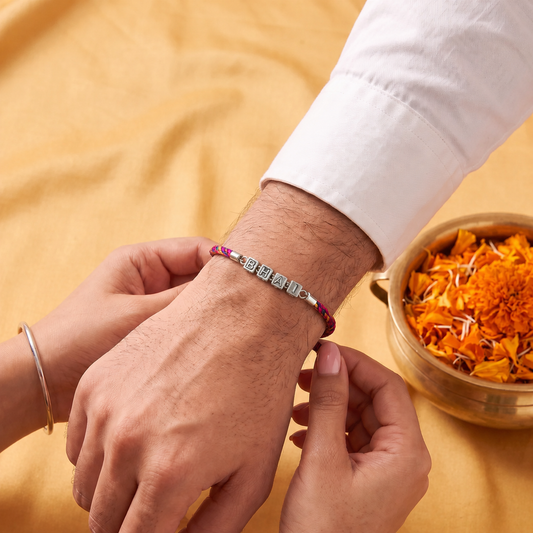 Bhai Charm Sterling Silver Rakhi