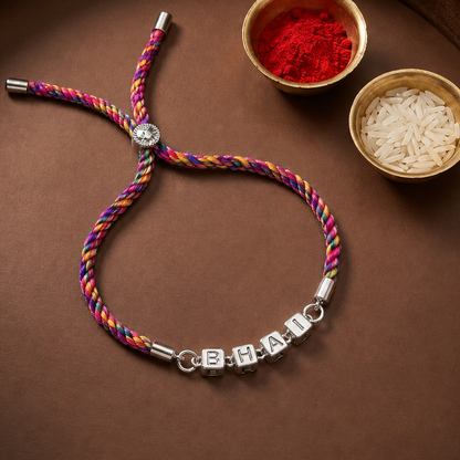 Bhai Charm Sterling Silver Rakhi