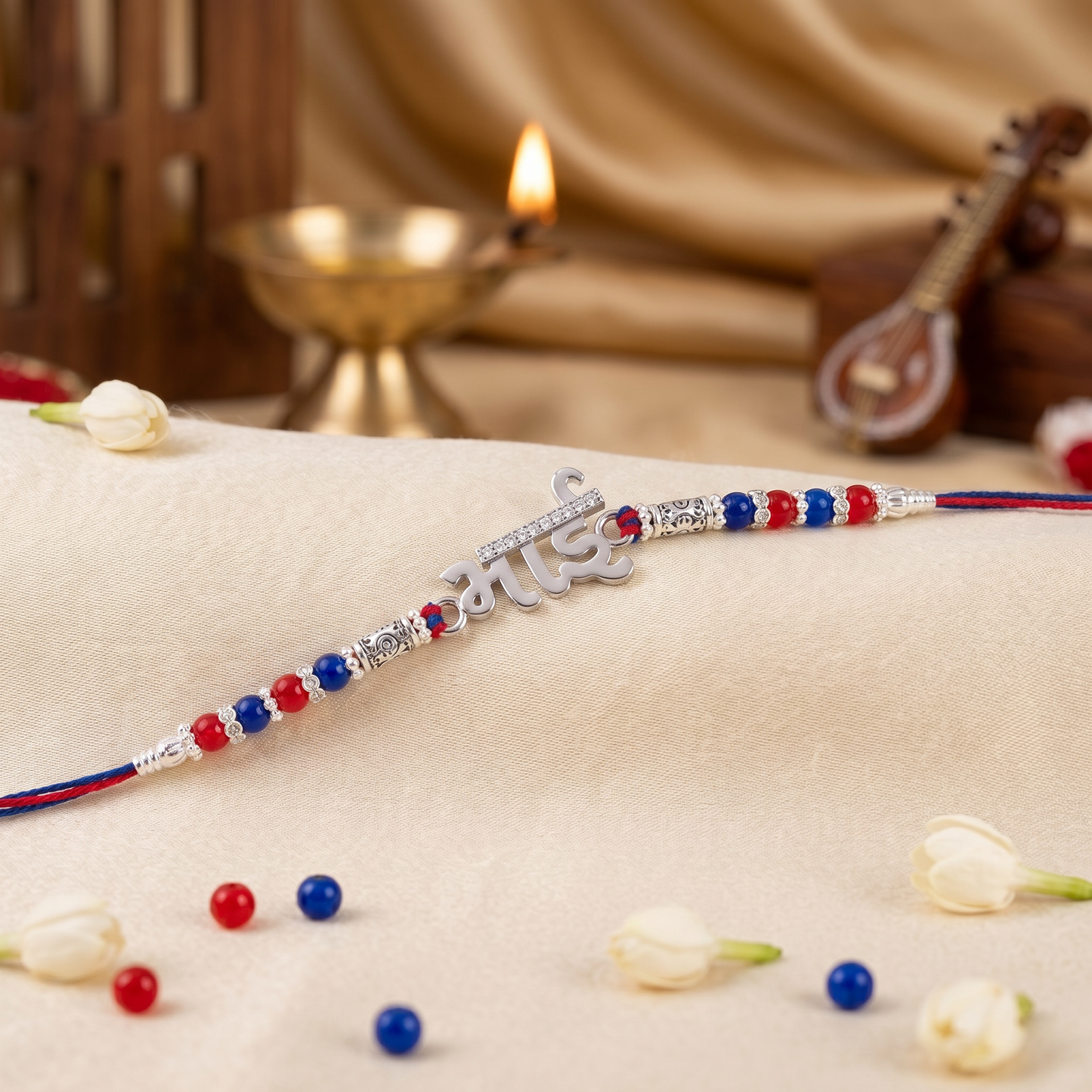 Bhai Sterling Silver Rakhi