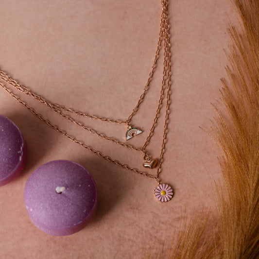 Blossom Layered Silver Necklace