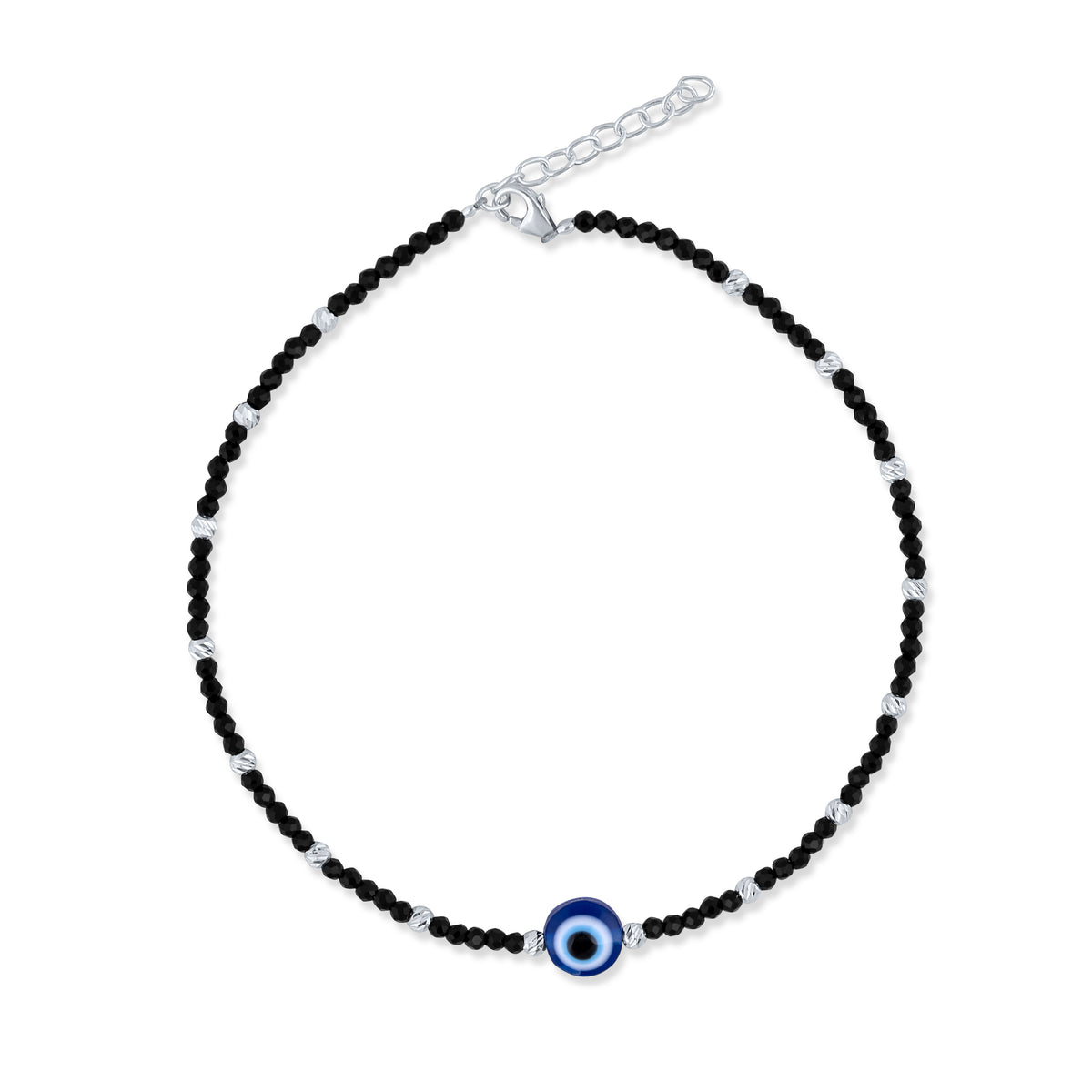 Blue Guardian Silver Anklet
