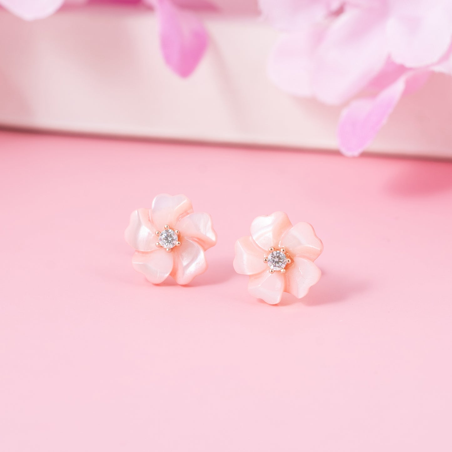 Blush Bloom Studs