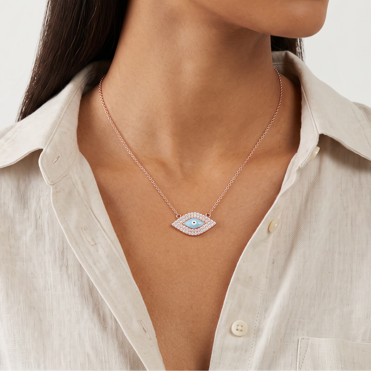 Blush Guardian Pendant Necklace