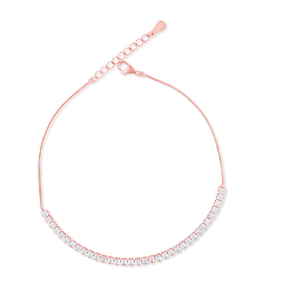 Blush Radiance Rose Gold Anklet