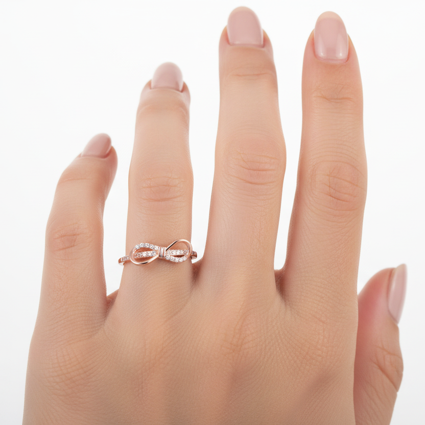 Blushing Bow Ring