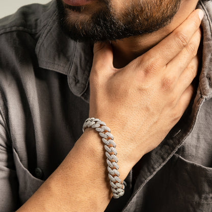 Bold Silver Bracelet for men