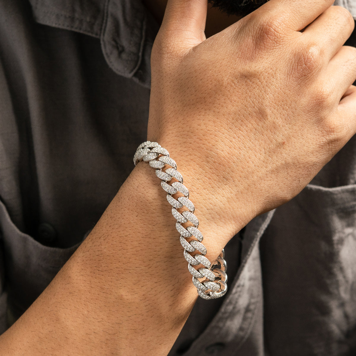 Bold Silver Bracelet for men