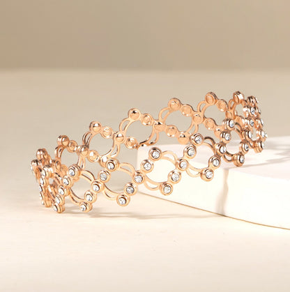 Infinity Flex Rose Gold Plated Silver Ring-Bracelet