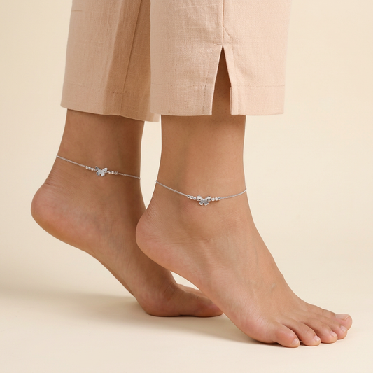 Butterbeam Sterling Silver Anklet