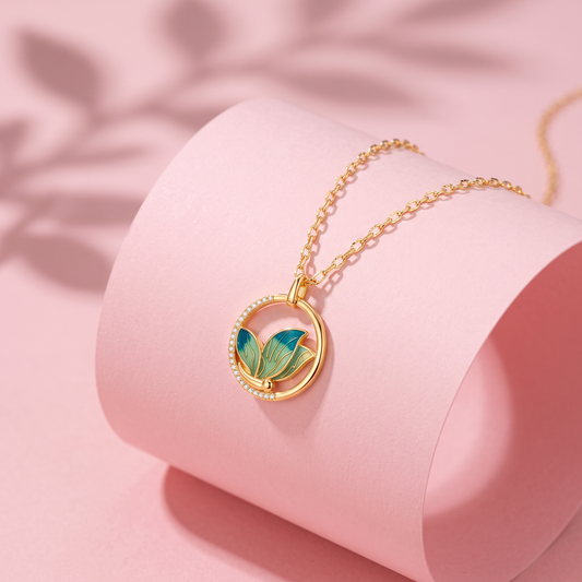 Butterfly Shaped Gold Necklace