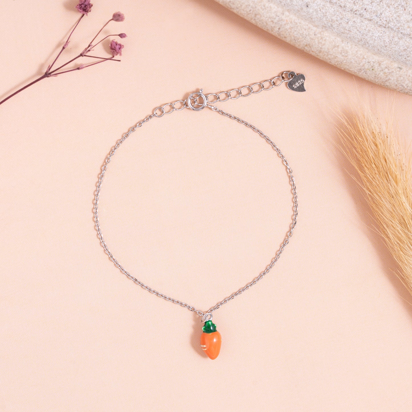Carrot Charm Bracelet