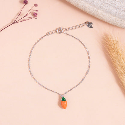 Carrot Charm Bracelet