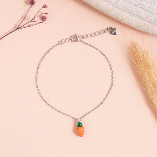 Carrot Charm Bracelet
