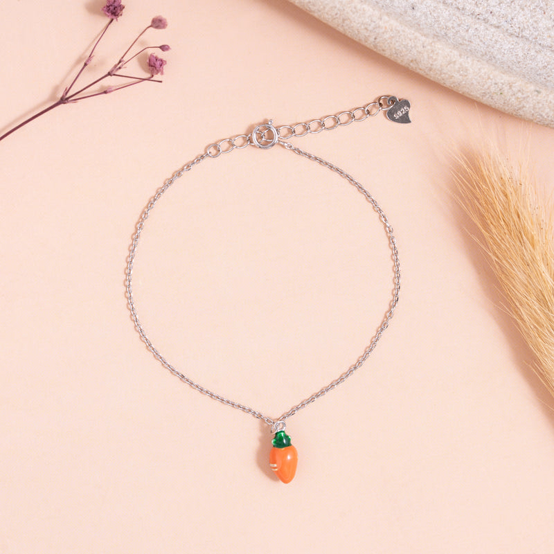 Carrot Charm Bracelet