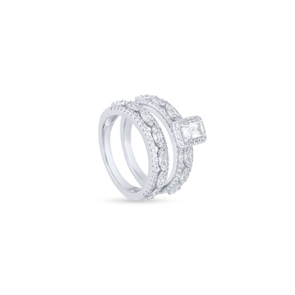 Celeste Royale Silver Stack Ring