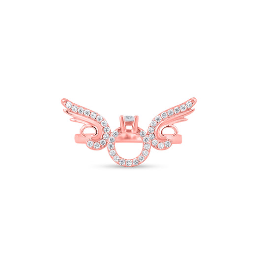 Celestial Wing Rose Gold Ring