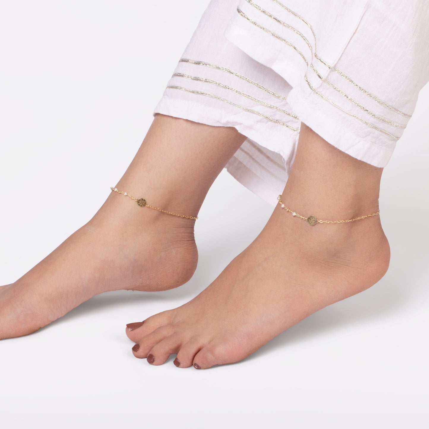 Celestial Gold Glow Anklet