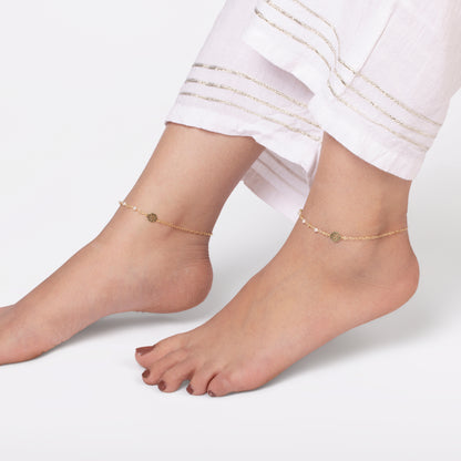Celestial Gold Glow Anklet