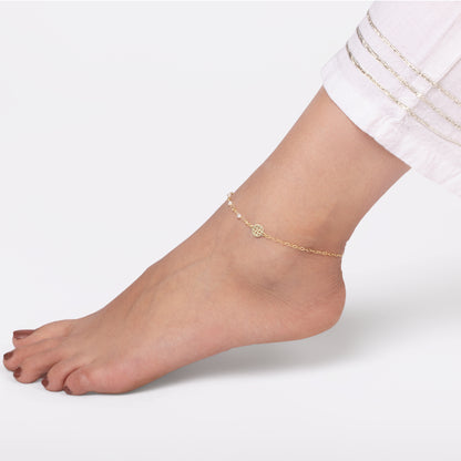 Celestial Gold Glow Anklet