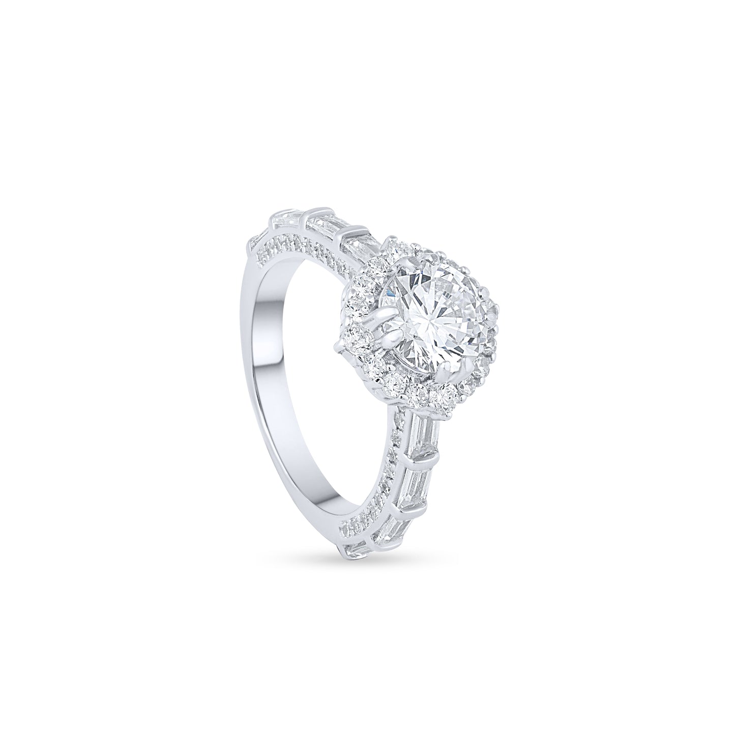 Celestial Halo Silver Ring