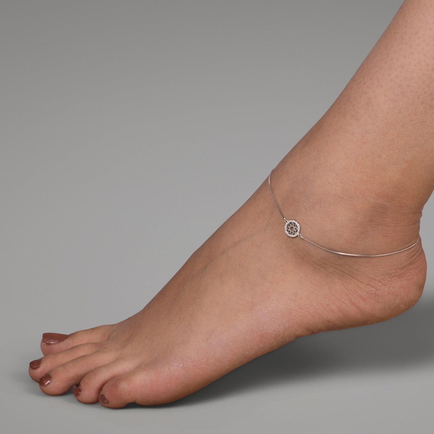 Celestial Silver Orbit Anklet