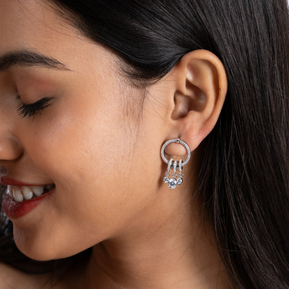 Chandelier Circle Earrings