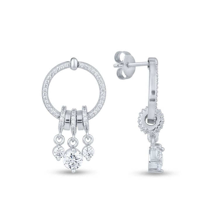 Chandelier Circle Earrings