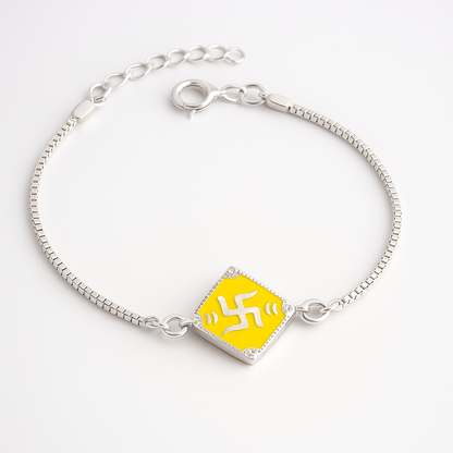 Sunlight Swastik Bracelet Rakhi