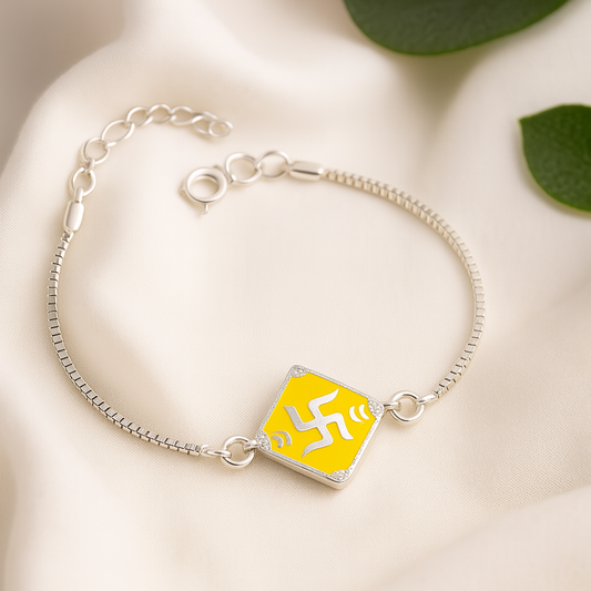 Sunlight Swastik Bracelet Rakhi