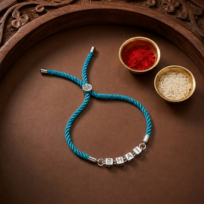 Bhai Charm Sterling Silver Rakhi