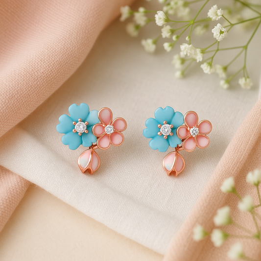 Blossom Duo Stud Earrings