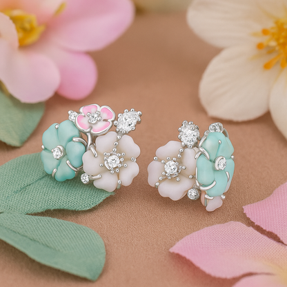Pastel Garden Stud Earrings