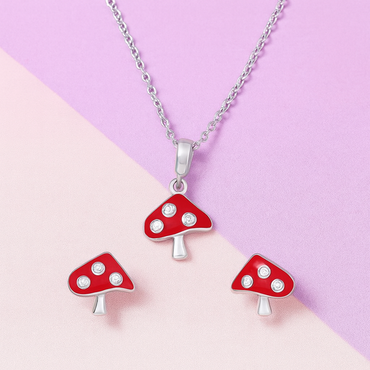 Merry Mushroom Pendant Set
