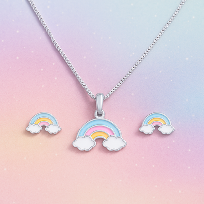 Rainbow Whimsy Pendant Set