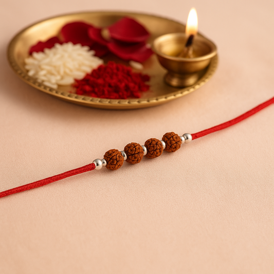 Panch Rudraksha Rakhi