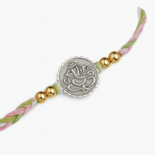 Divine Ganesha Texture Rakhi