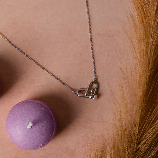 Colar Life Love Silver Necklace