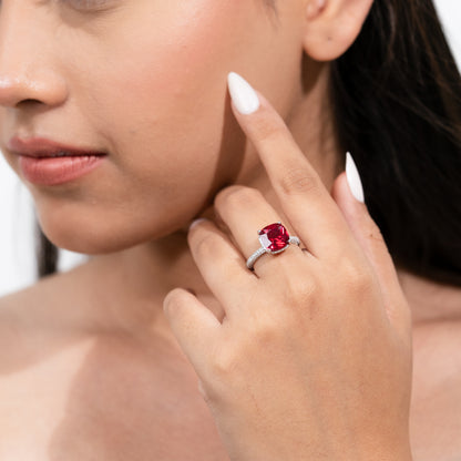 Crimson Crown Ring