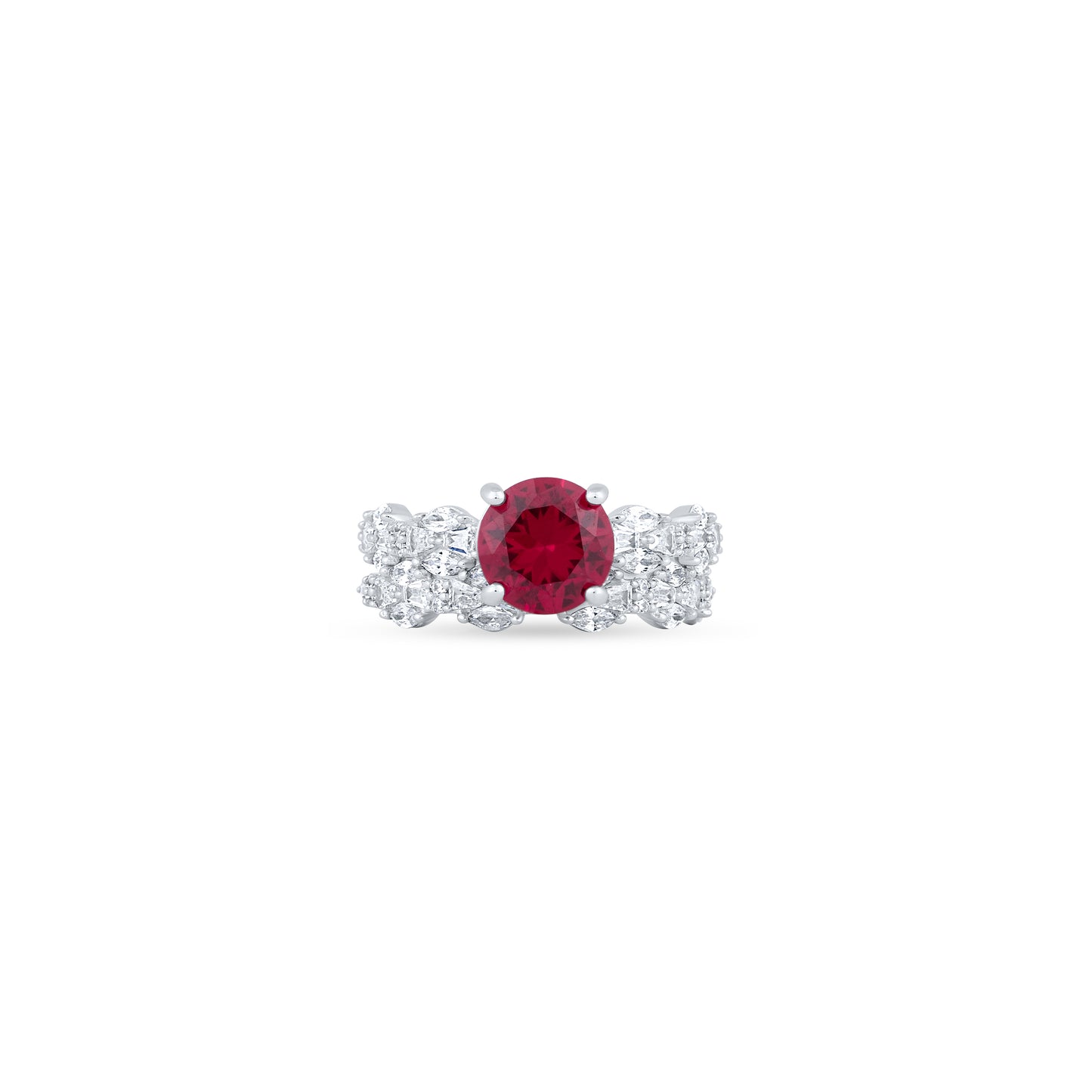 Crimson Majesty Stack Ring