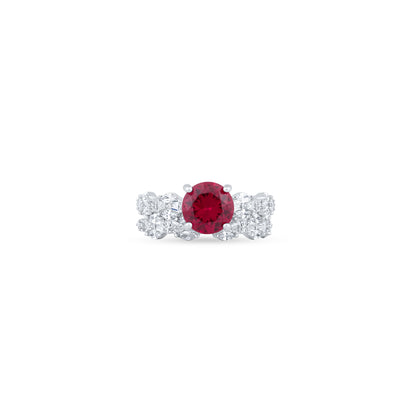 Crimson Majesty Stack Ring